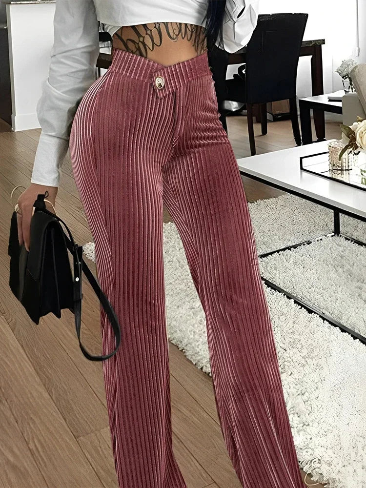 Trendy Straight Wide Leg Pants for Autumn/Winter Street Style - Jac Dancie