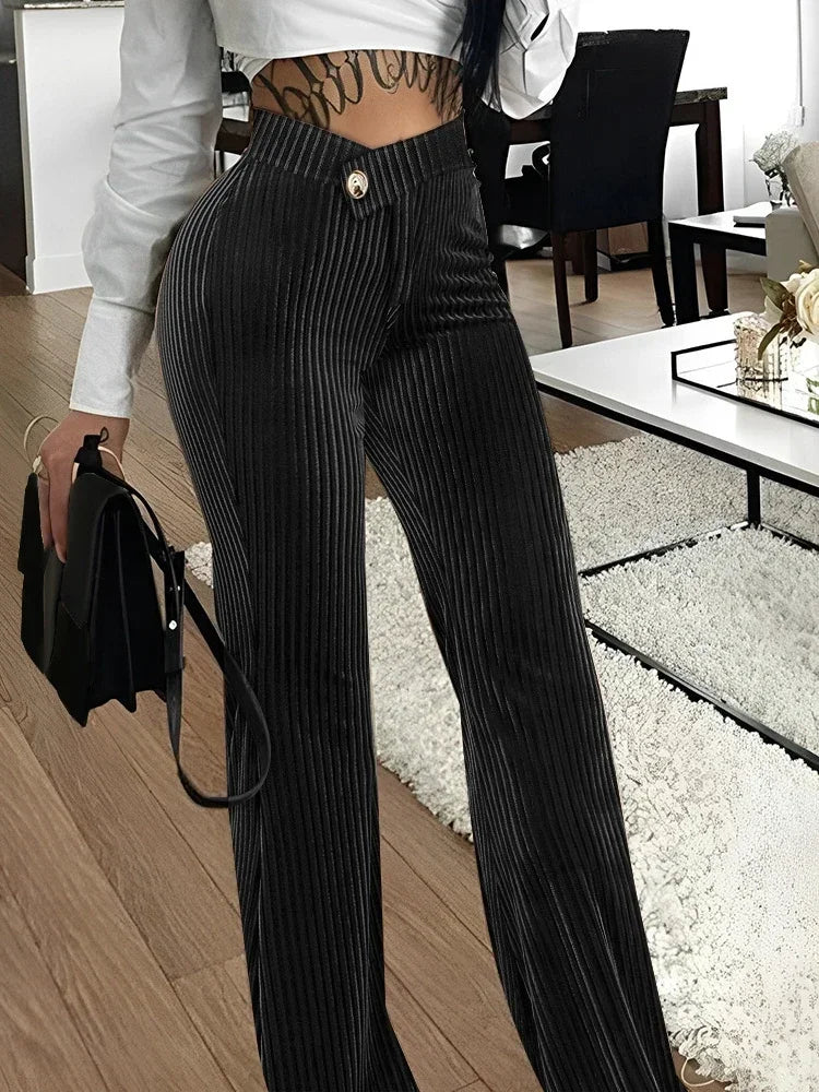 Trendy Straight Wide Leg Pants for Autumn/Winter Street Style - Jac Dancie