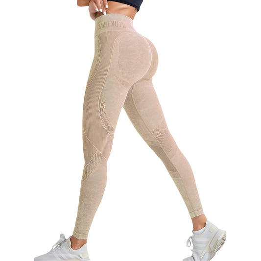 Seamless High-Compression 'Sand Washed' Leggings - Jac Dancie